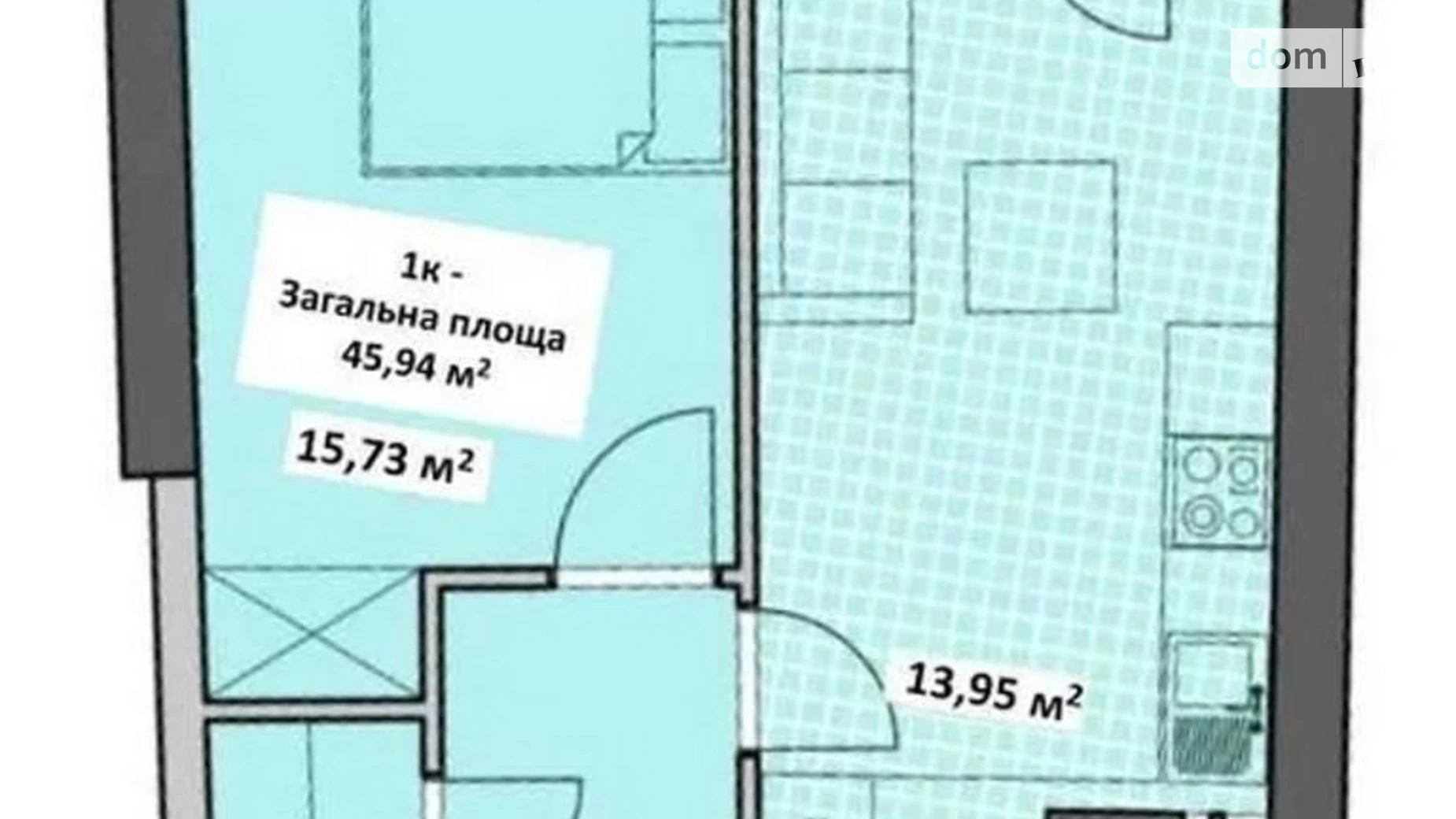 Продается 1-комнатная квартира 46 кв. м в Одессе, пер. Курортный - фото 2