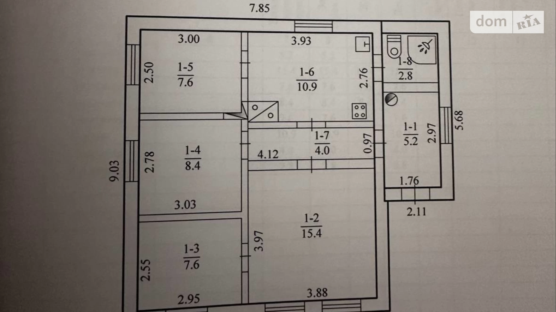 Продается одноэтажный дом 62 кв. м с садом, цена: 32000 $ - фото 5