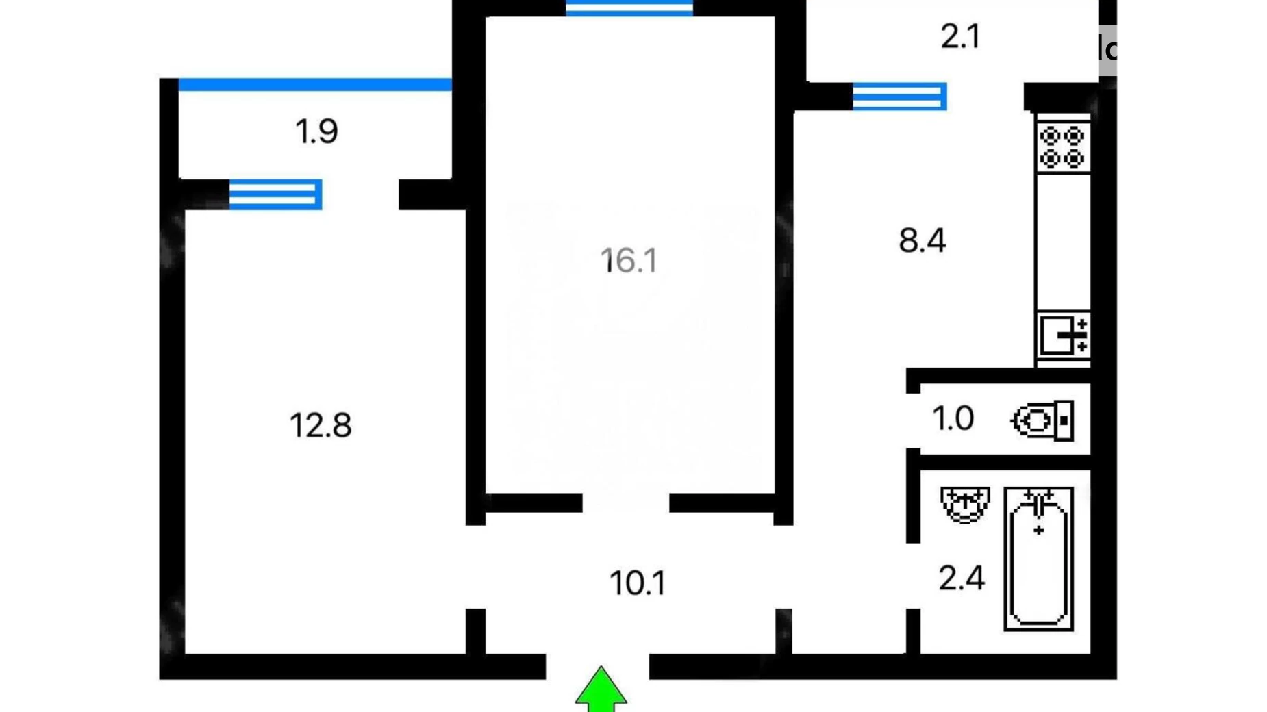 Продается 2-комнатная квартира 55 кв. м в Киеве, ул. Гетьмана Вадима, 46А - фото 5