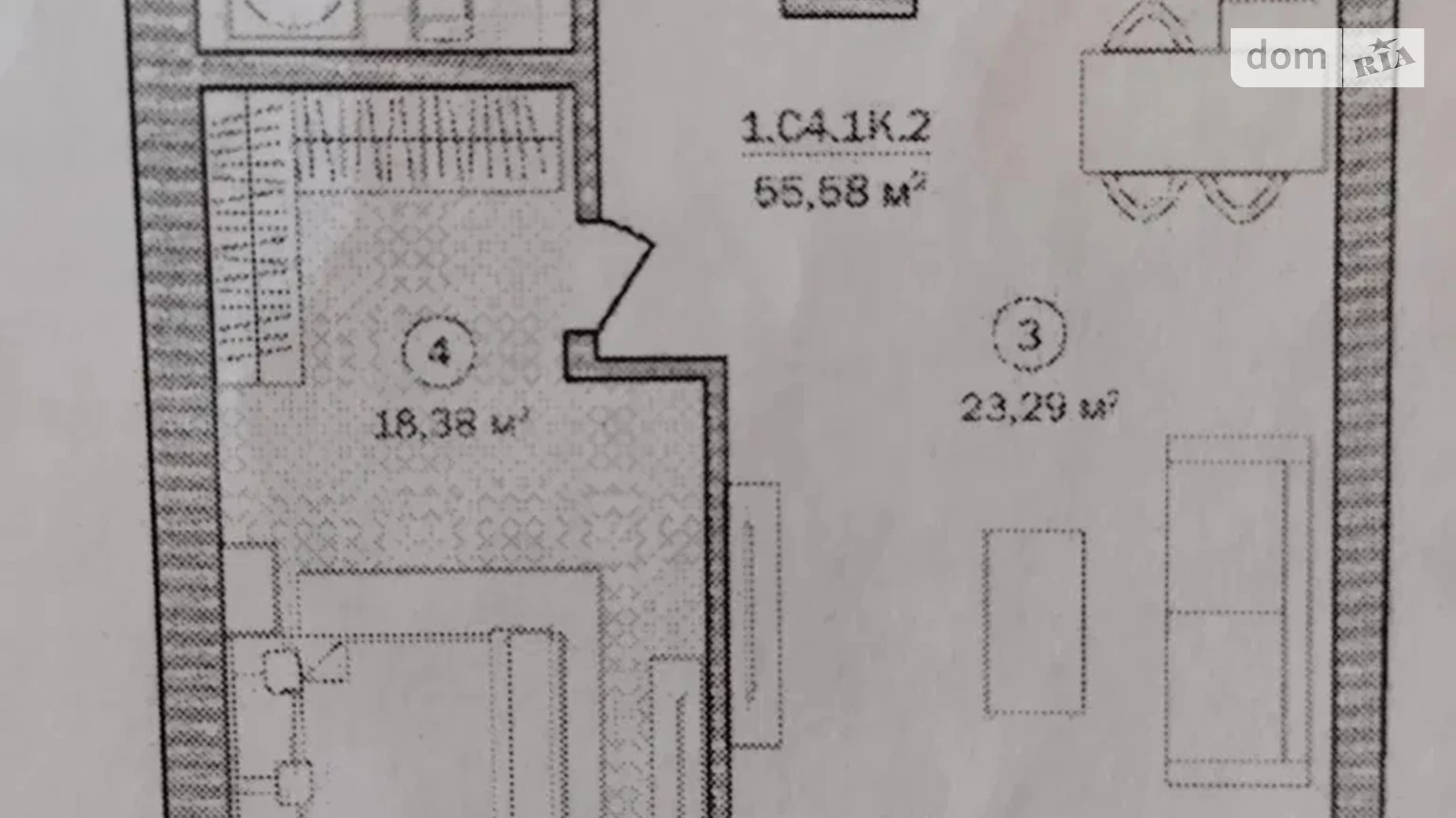Продается 1-комнатная квартира 55.58 кв. м в Киеве, ул. Евгения Сверстюка, 54 - фото 4