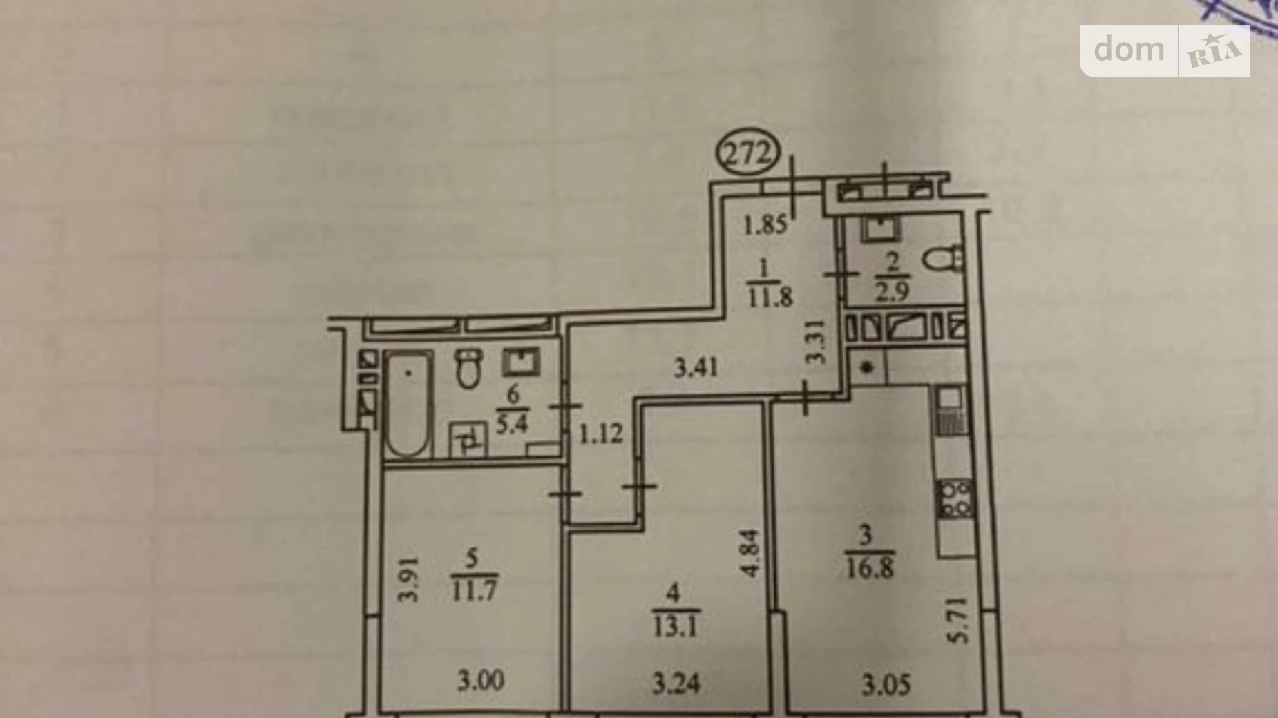 Продається 2-кімнатна квартира 61.7 кв. м у Києві, вул. Віктора Некрасова(Північно-Сирецька), 6 - фото 4