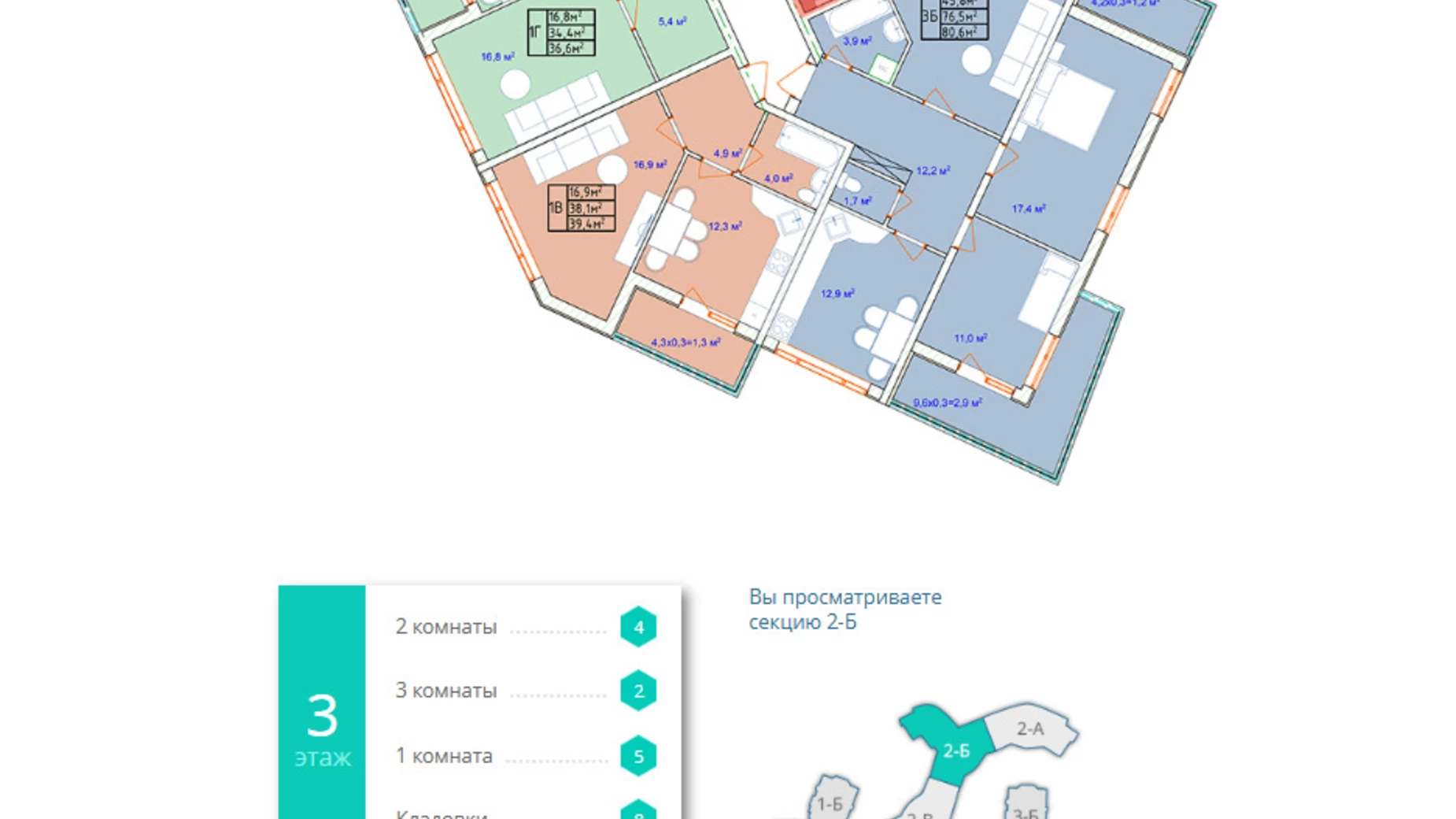 Продается 1-комнатная квартира 42.4 кв. м в Одессе, Фонтанская дор., 118А/2 - фото 5