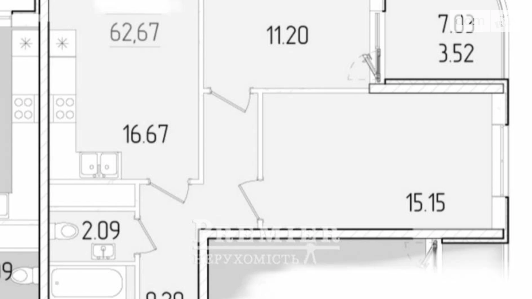 Продается 2-комнатная квартира 63 кв. м в Одессе, ул. Краснова - фото 2