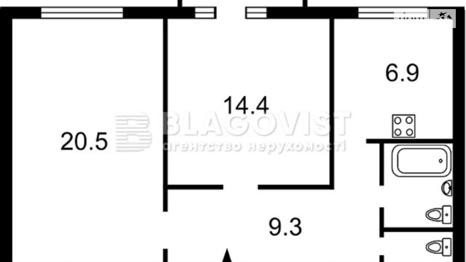 Продается 2-комнатная квартира 61 кв. м в Киеве, пл. Бессарабская, 5А - фото 5