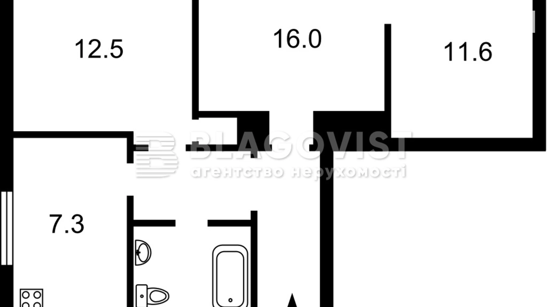 Продається 3-кімнатна квартира 64.2 кв. м у Києві, вул. Цитадельна, 6/8 - фото 2