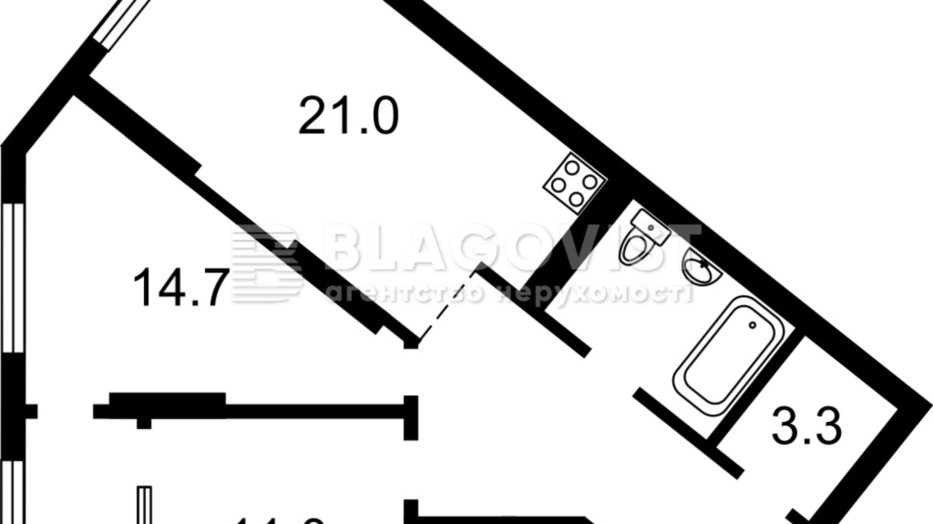 Продается 3-комнатная квартира 75 кв. м в Киеве, наб. Днепровская, 15Ж - фото 2