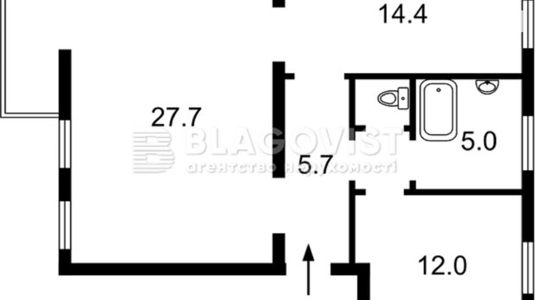 Продается 2-комнатная квартира 71 кв. м в Киеве, ул. Институтская, 24/7 - фото 2