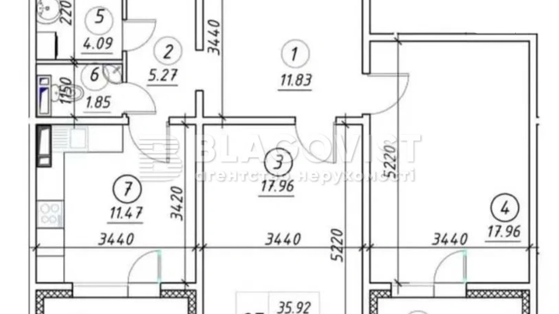Продається 2-кімнатна квартира 78.1 кв. м у Києві, цена: 93000 $ - фото 3