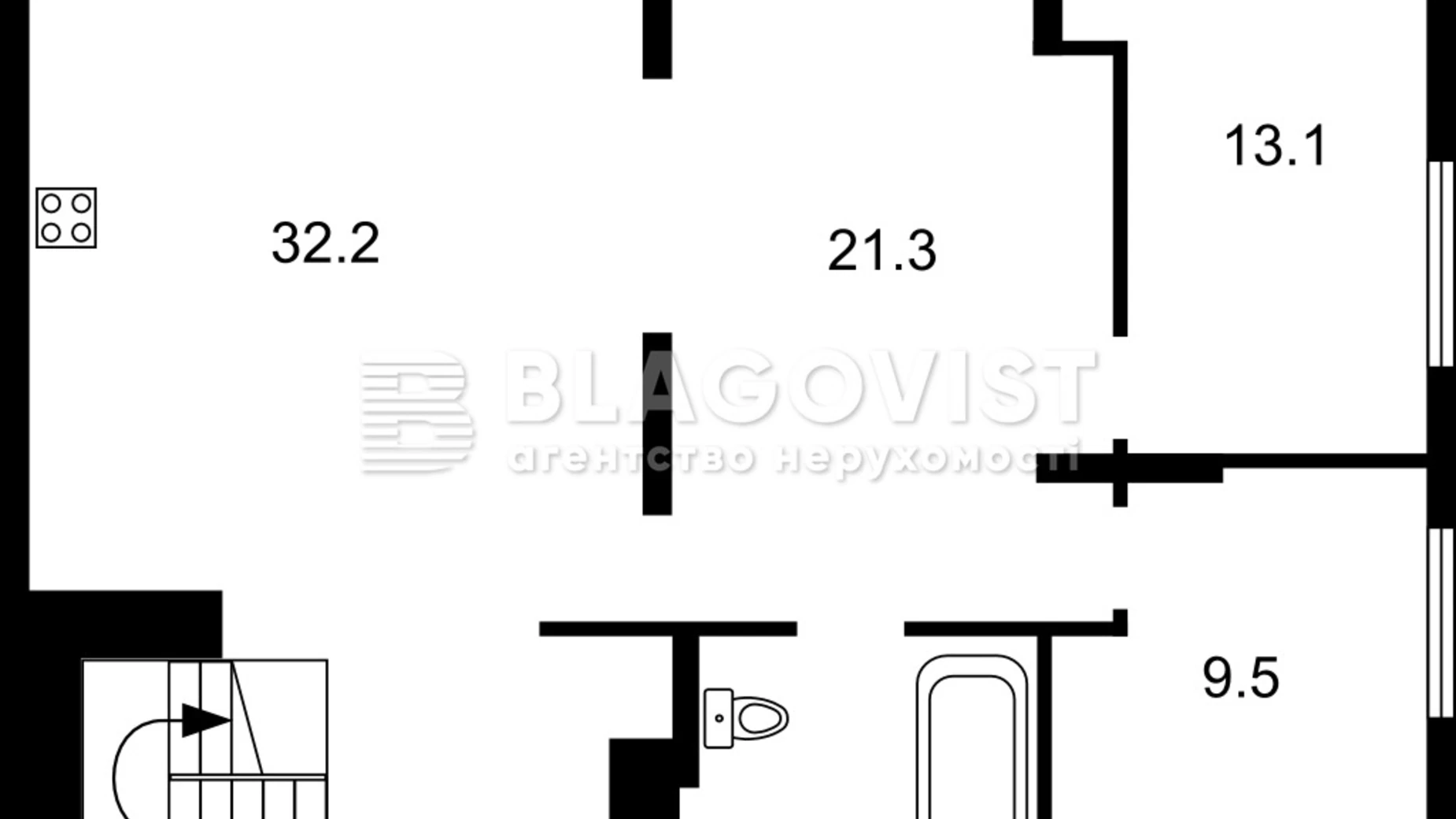 Продается 6-комнатная квартира 156.1 кв. м в Киеве, наб. Днепровская, 18Б - фото 2