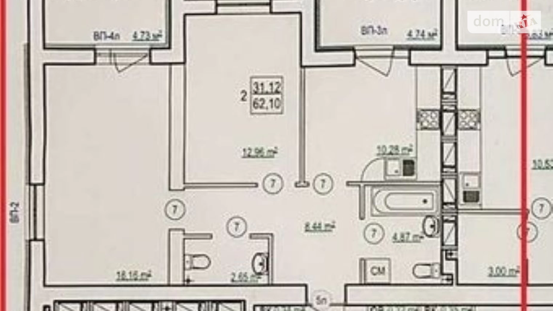 Продается 2-комнатная квартира 64 кв. м в Харькове, ул. Полтавский Шлях, 184А корпус 16 - фото 3