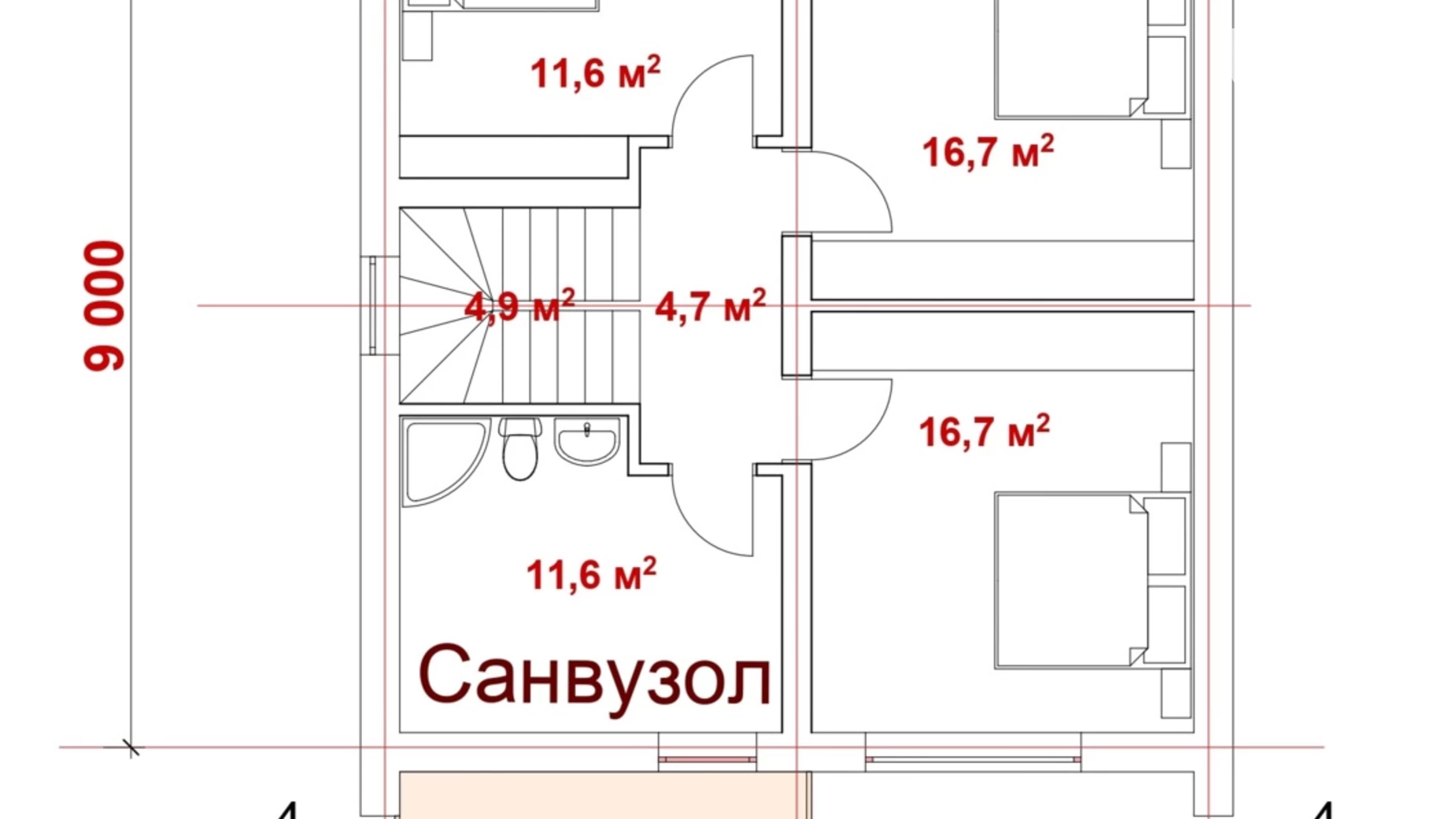 Продается дом на 2 этажа 135 кв. м с участком, цена: 108000 $ - фото 3