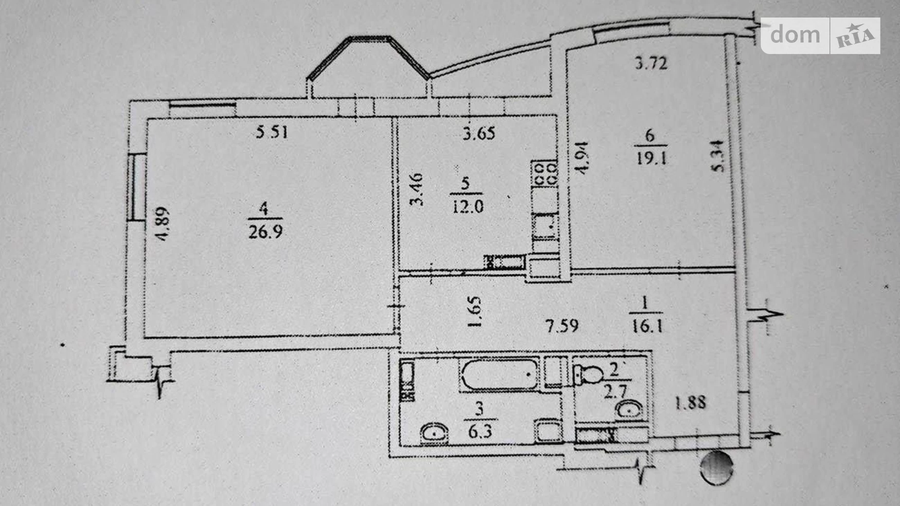 Продается 2-комнатная квартира 84 кв. м в Киеве, ул. Чернобыльская, 27 - фото 2