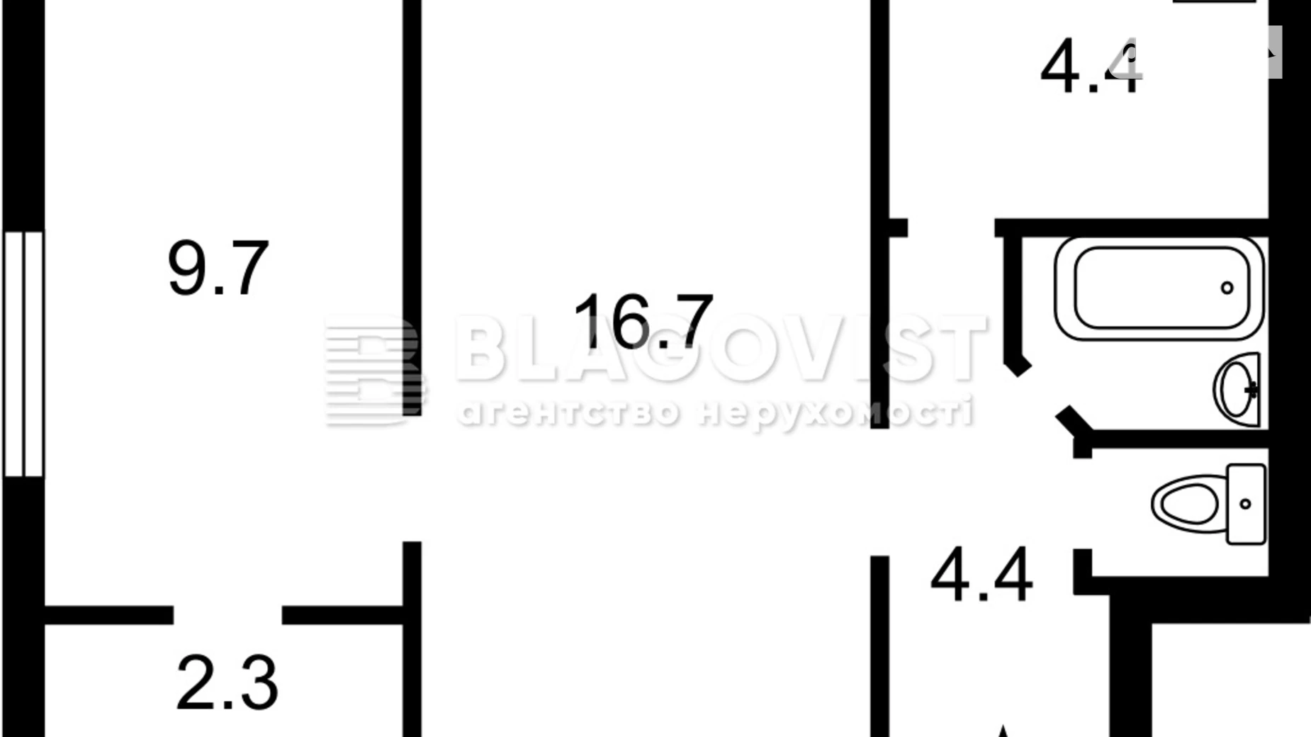 Продается 2-комнатная квартира 40 кв. м в Киеве, ул. Цитадельная, 7 - фото 4