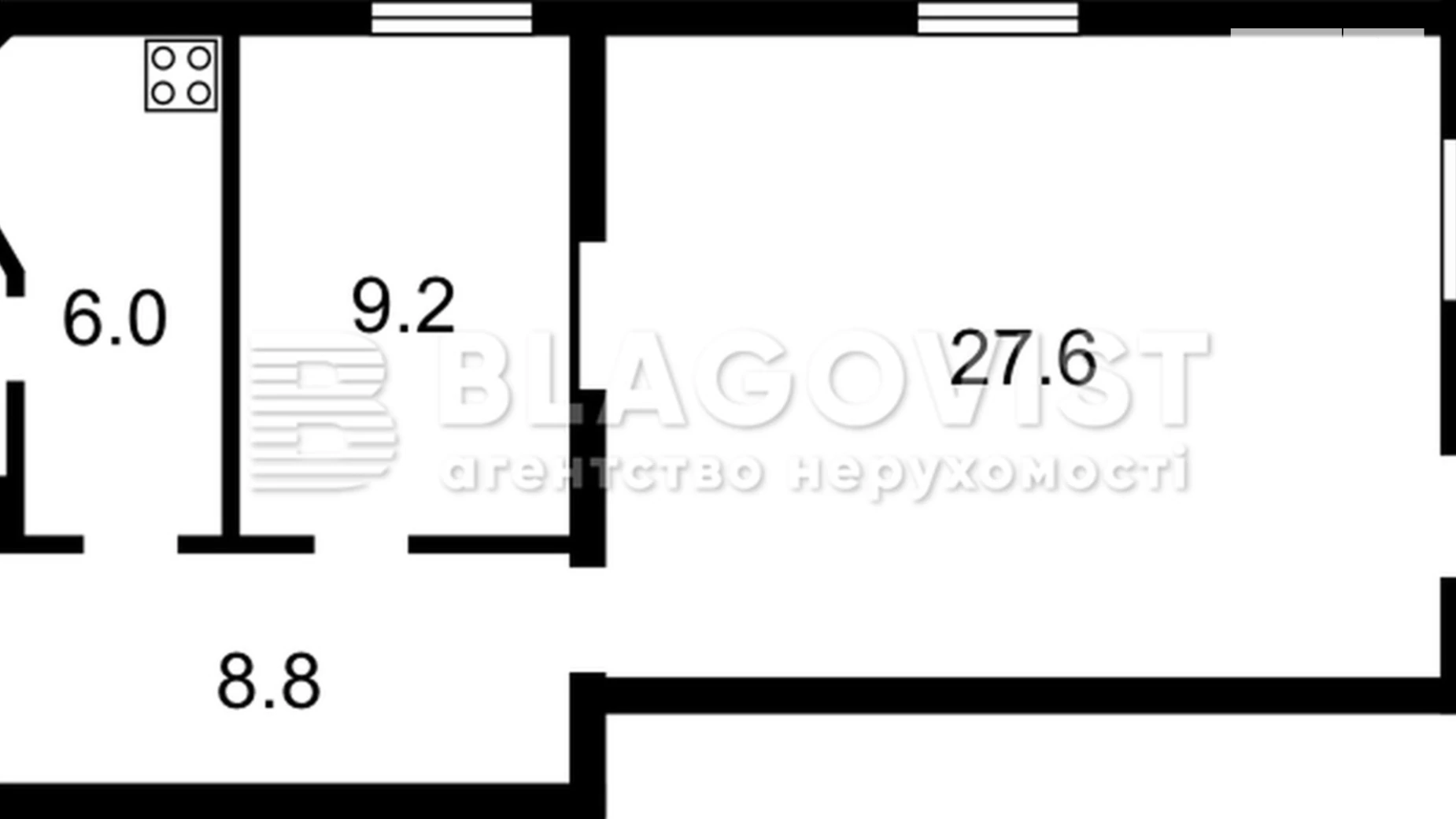 Продается 2-комнатная квартира 54.7 кв. м в Киеве, ул. Юрковская, 37 - фото 3