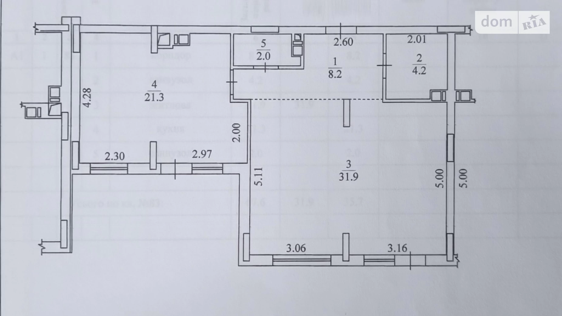 Продается 1-комнатная квартира 67.6 кв. м в, цена: 47000 $ - фото 2