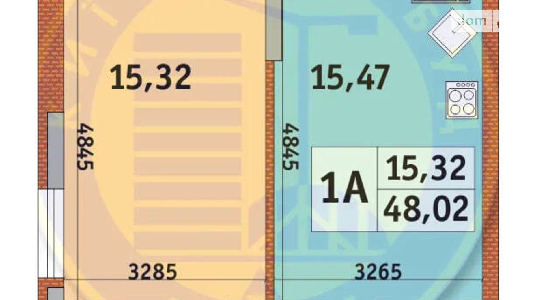 Продается 1-комнатная квартира 48.02 кв. м в Киеве, ул. Дубищанская, 2 - фото 2