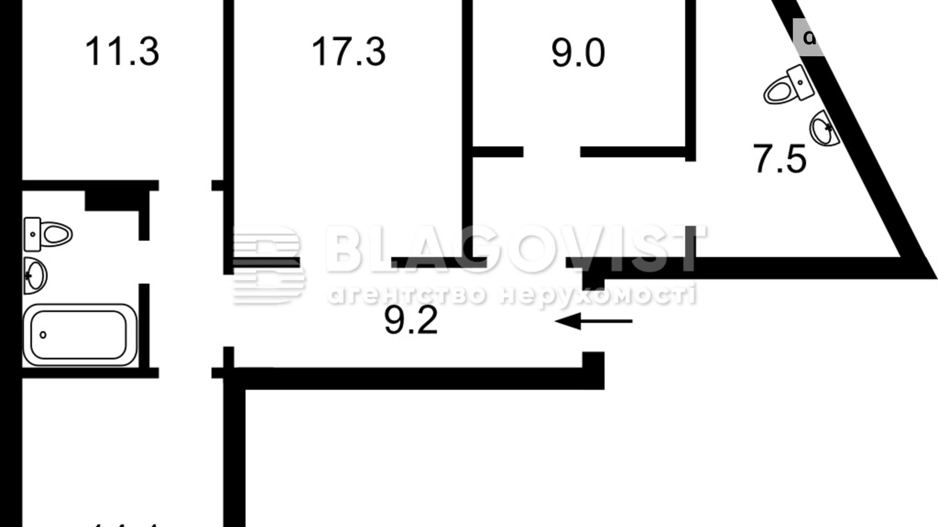 Продається 3-кімнатна квартира 82 кв. м у Києві, цена: 104000 $ - фото 2
