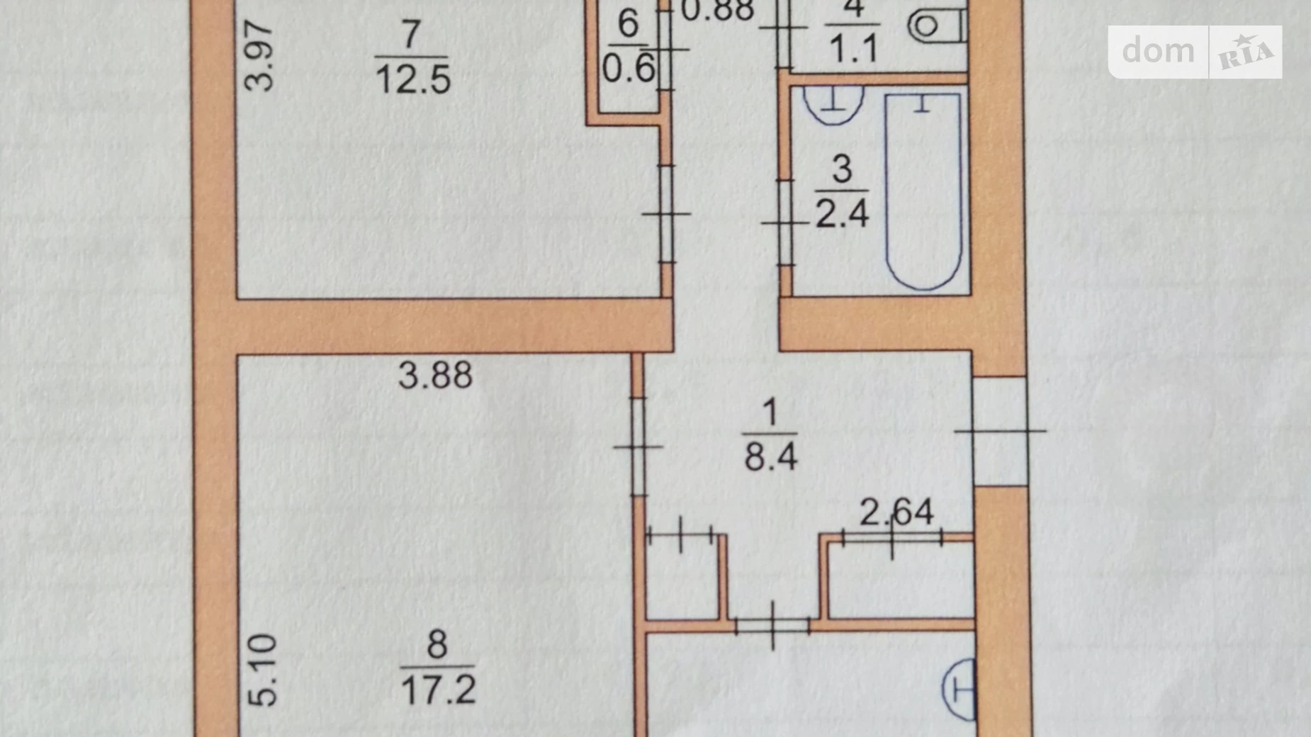 Продається 3-кімнатна квартира 60 кв. м у Житомирі, вул. Довженка - фото 3