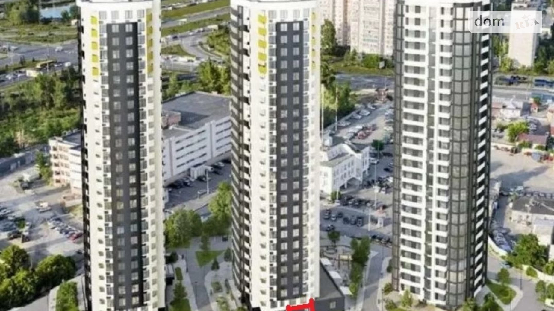 Продається приміщення вільного призначення 27 кв. м в 26-поверховій будівлі, цена: 60000 $ - фото 2