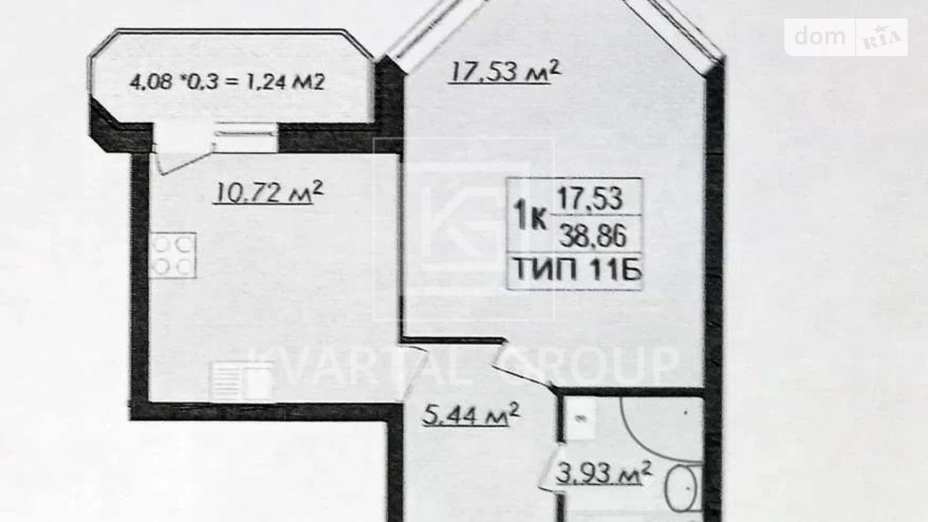 Продається 1-кімнатна квартира 37.6 кв. м у Ірпені, вул. Західна - фото 4