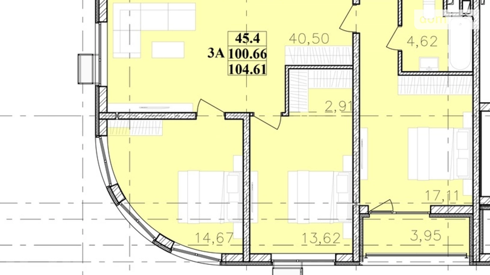 Продается 3-комнатная квартира 105.5 кв. м в Одессе, цена: 110000 $ - фото 3