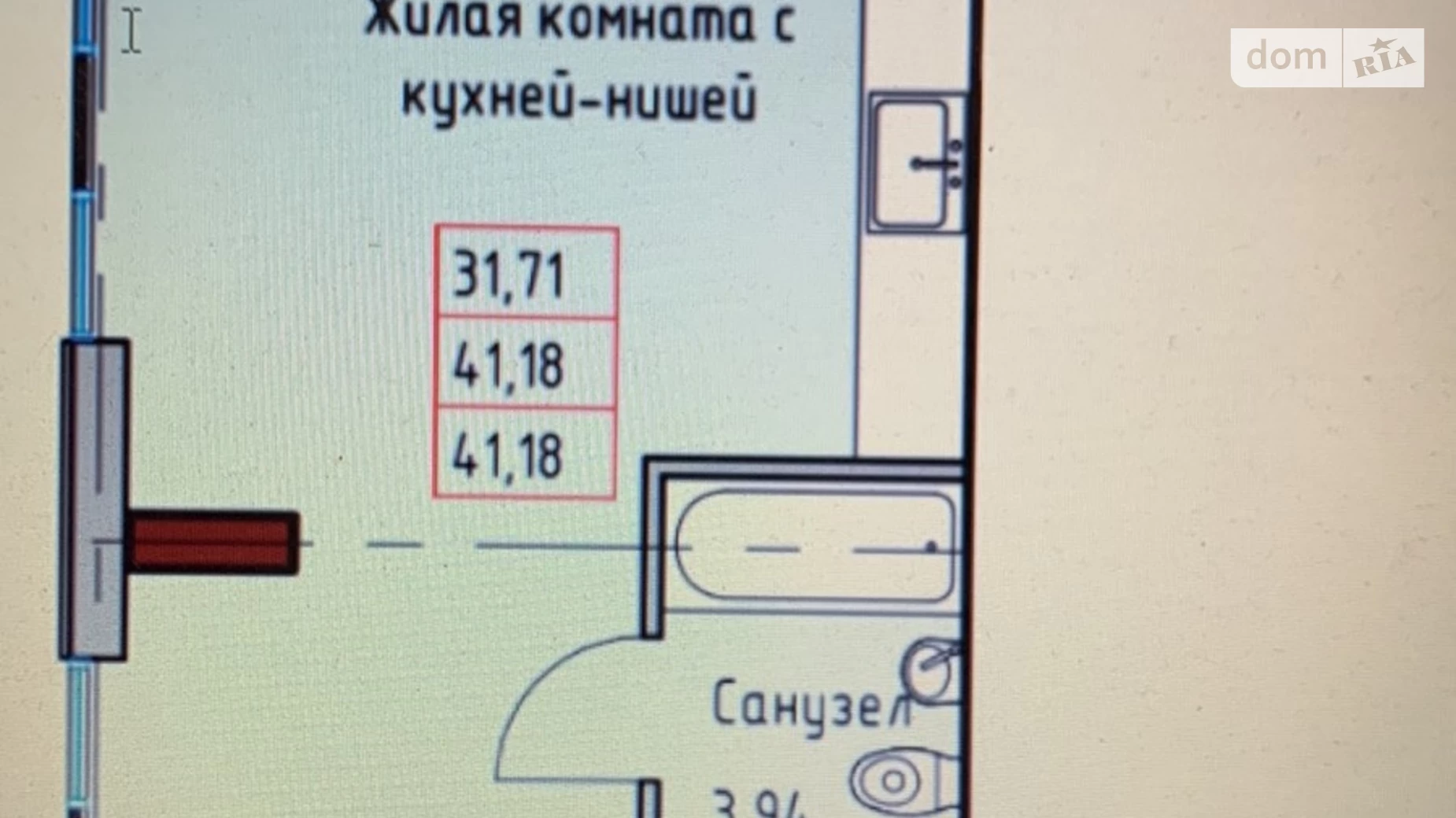 Продається 1-кімнатна квартира 42.2 кв. м у Одесі, вул. Розкидайлівська - фото 5