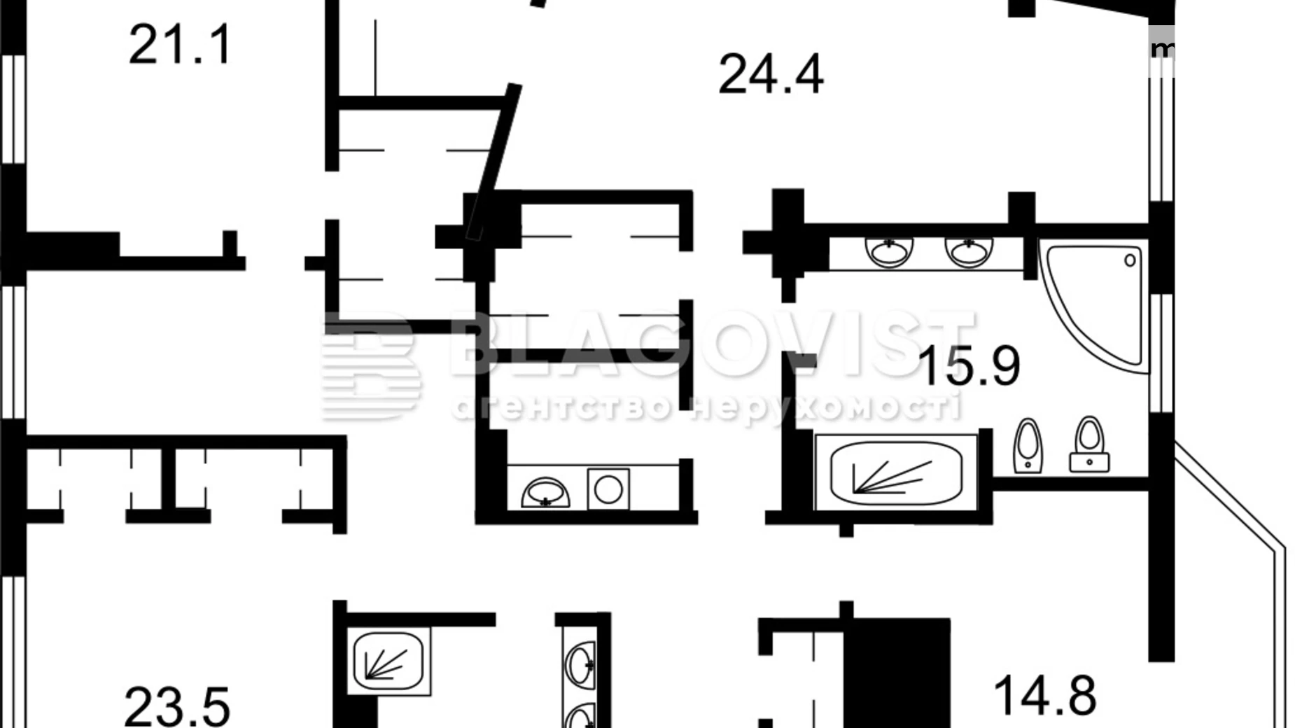 Продається 3-кімнатна квартира 174.4 кв. м у Києві, вул. Солом'янська, 15А - фото 2