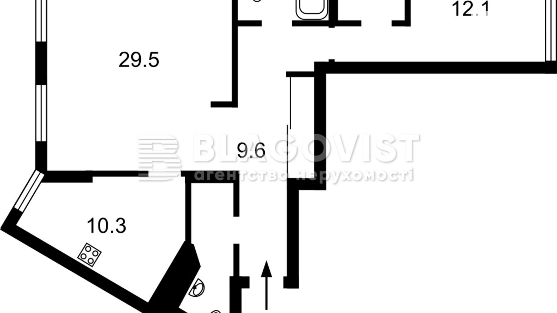 Продается 2-комнатная квартира 78 кв. м в Киеве, ул. Новополевая, 2 корпус 2 - фото 2