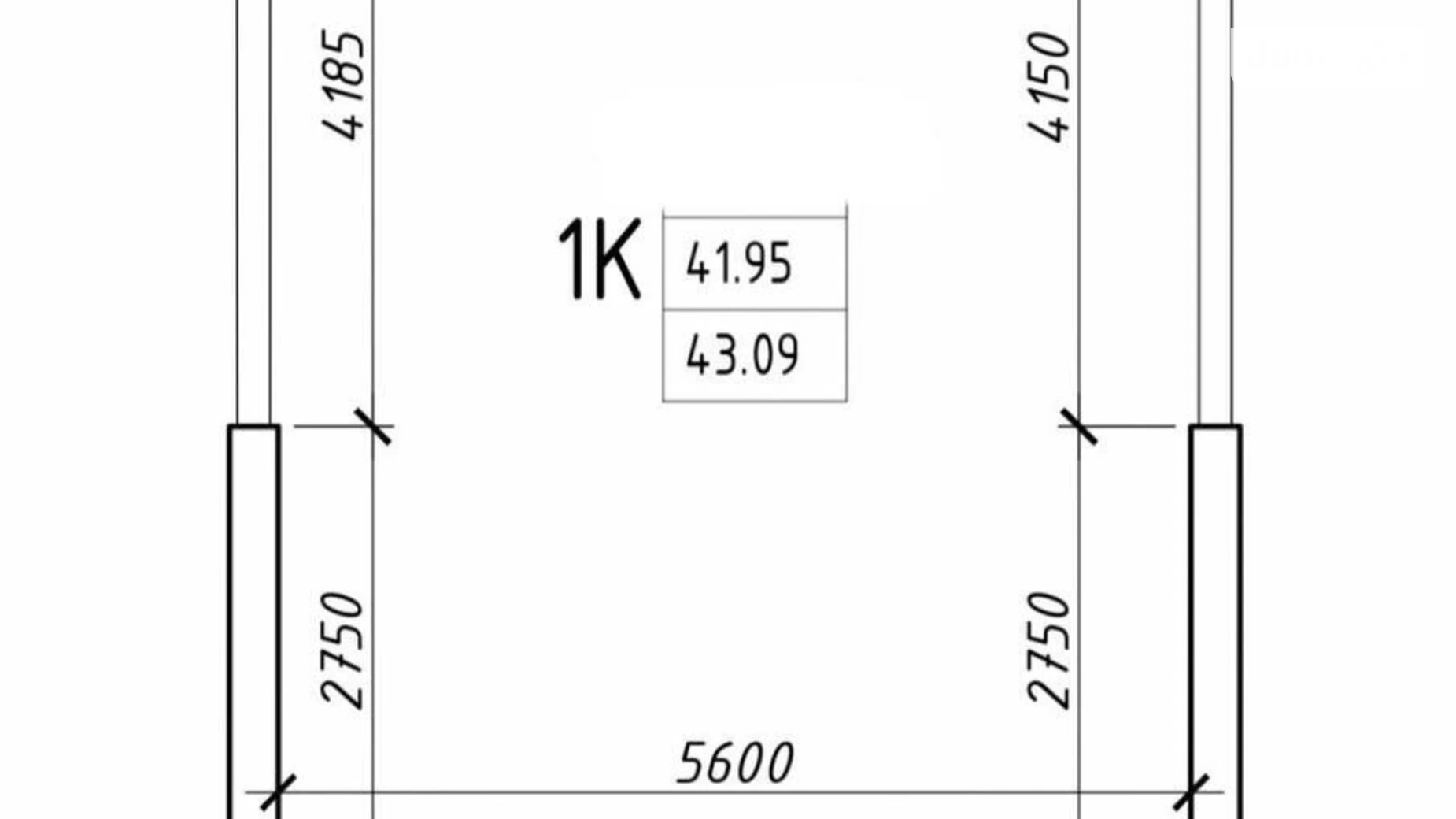 Продається 1-кімнатна квартира 43.3 кв. м у Одесі, вул. Генуезька, 1/1 - фото 2