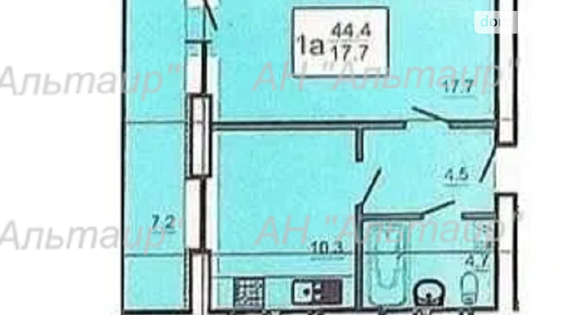 Продається 1-кімнатна квартира 44.4 кв. м у Харкові, цена: 19000 $ - фото 3