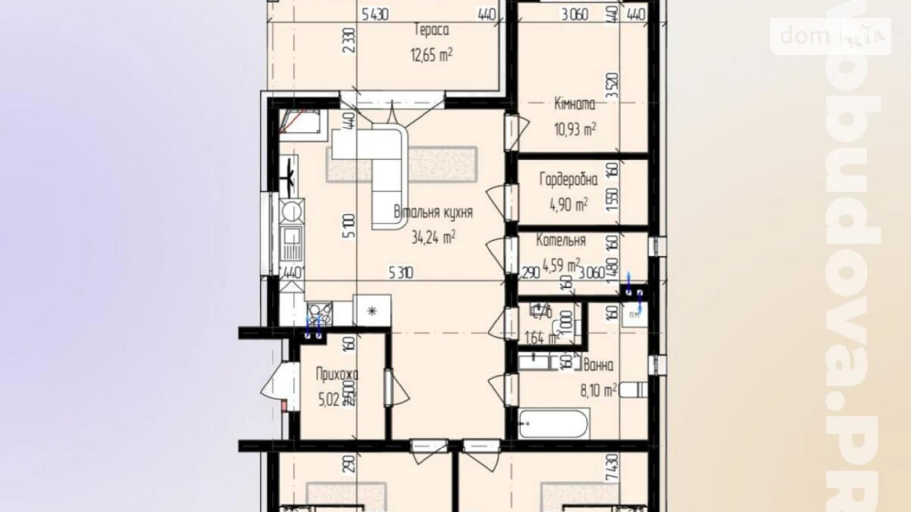 Продается одноэтажный дом 115 кв. м с баней/сауной, цена: 120000 $ - фото 2
