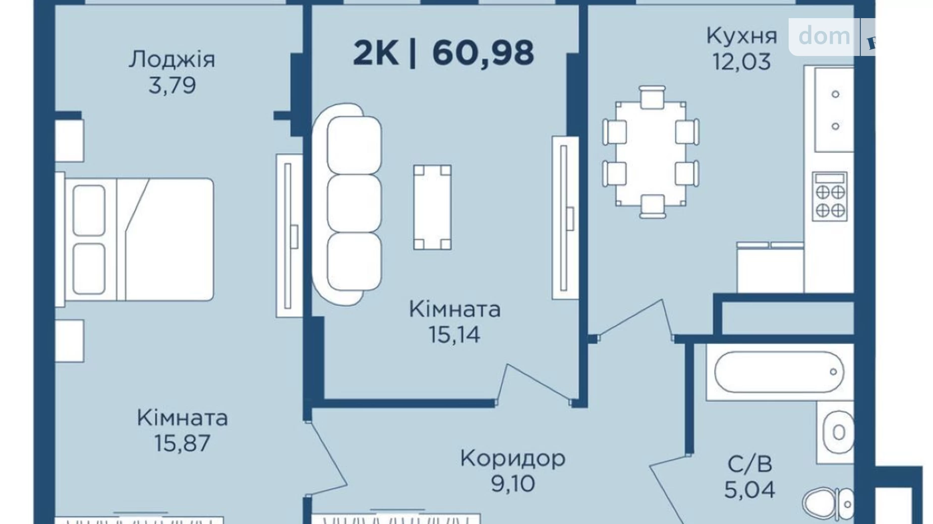 Продається 2-кімнатна квартира 61 кв. м у Івано-Франківську, вул. Фізкультурна, 27 - фото 2