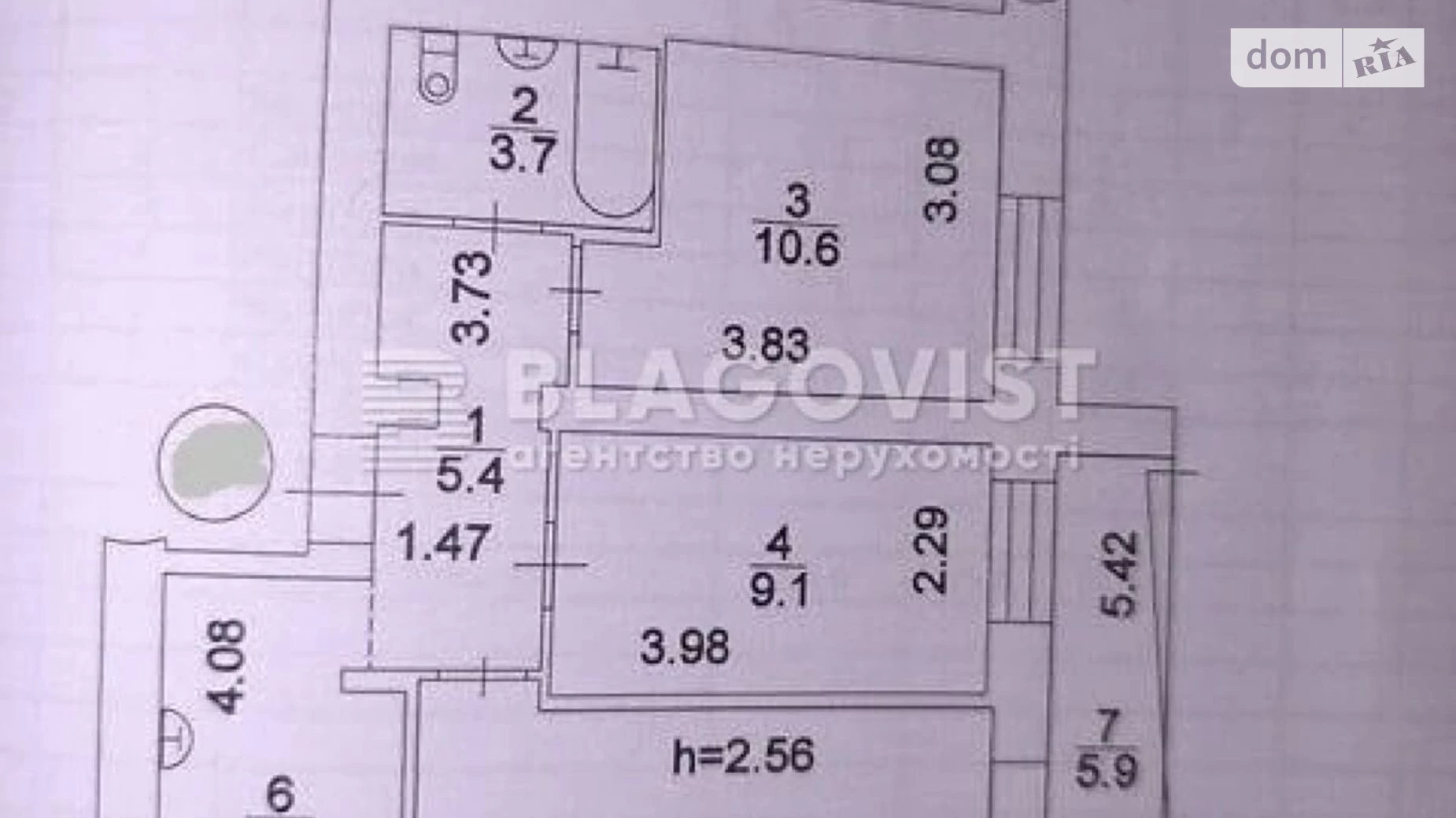 Продається 2-кімнатна квартира 59 кв. м у Києві, вул. Марка Безручка(Бабушкіна), 27/3 - фото 4
