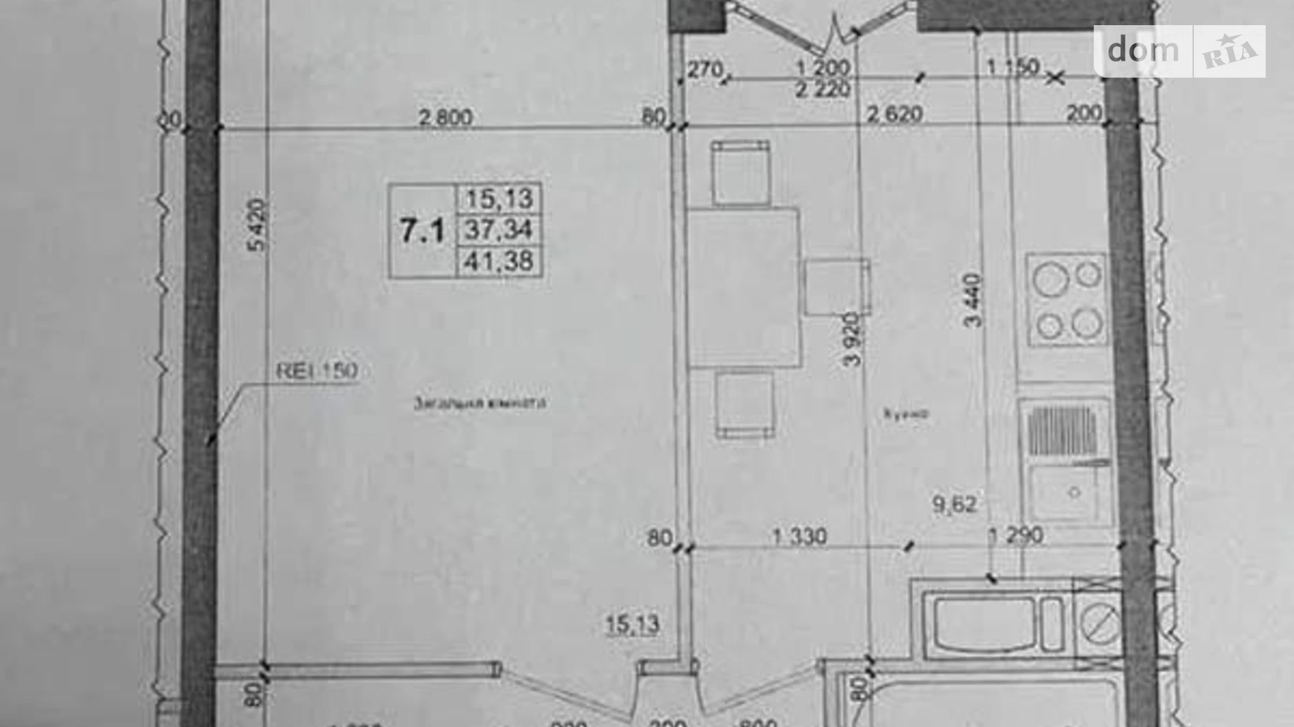 Продається 1-кімнатна квартира 41.1 кв. м у Коцюбинському, вул. Доківська, 10 корпус 16 - фото 3