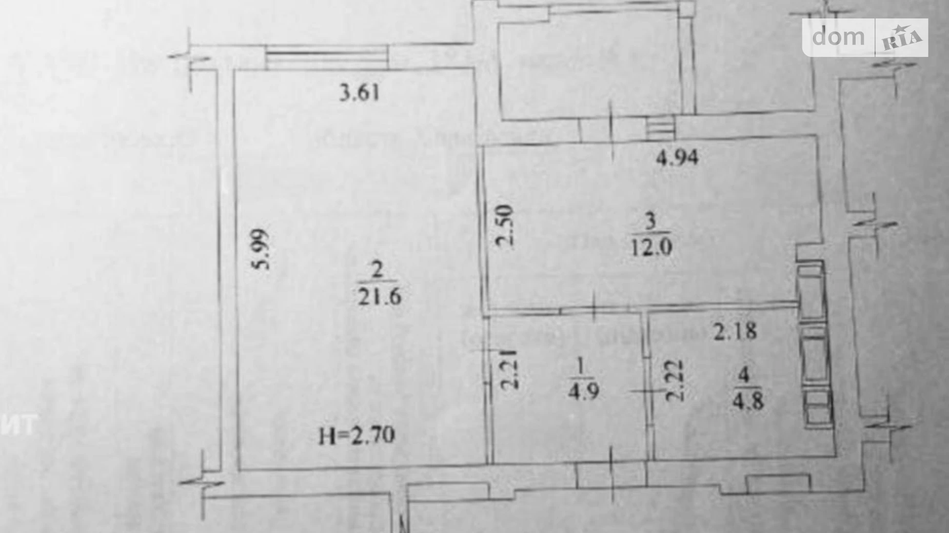 Продается 1-комнатная квартира 45.3 кв. м в Харькове, ул. Полтавский Шлях, 184А корпус 9 - фото 2