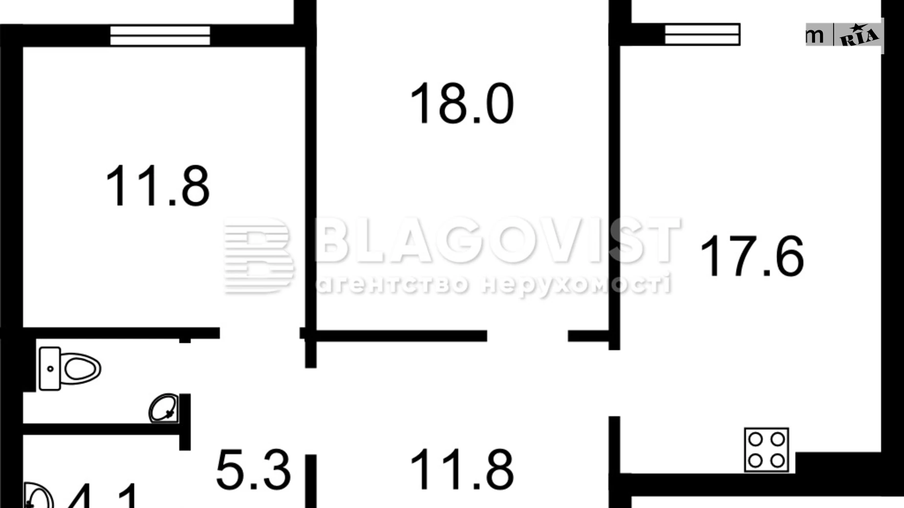 Продается 3-комнатная квартира 78.2 кв. м в Киеве, ул. Ревуцкого, 54А - фото 2