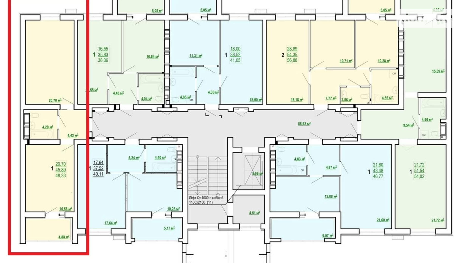 Продается 1-комнатная квартира 48 кв. м в Харькове, ул. Полтавский Шлях, 184А корпус 18 - фото 2