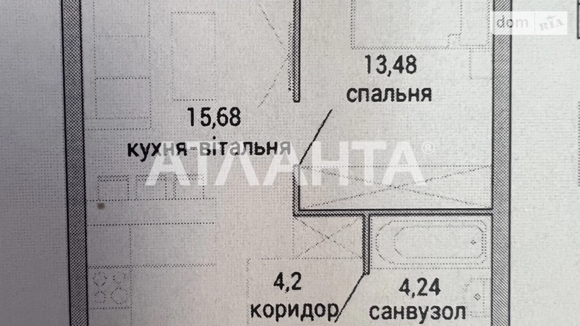 Продається 1-кімнатна квартира 40.5 кв. м у Вінниці, цена: 50000 $ - фото 2