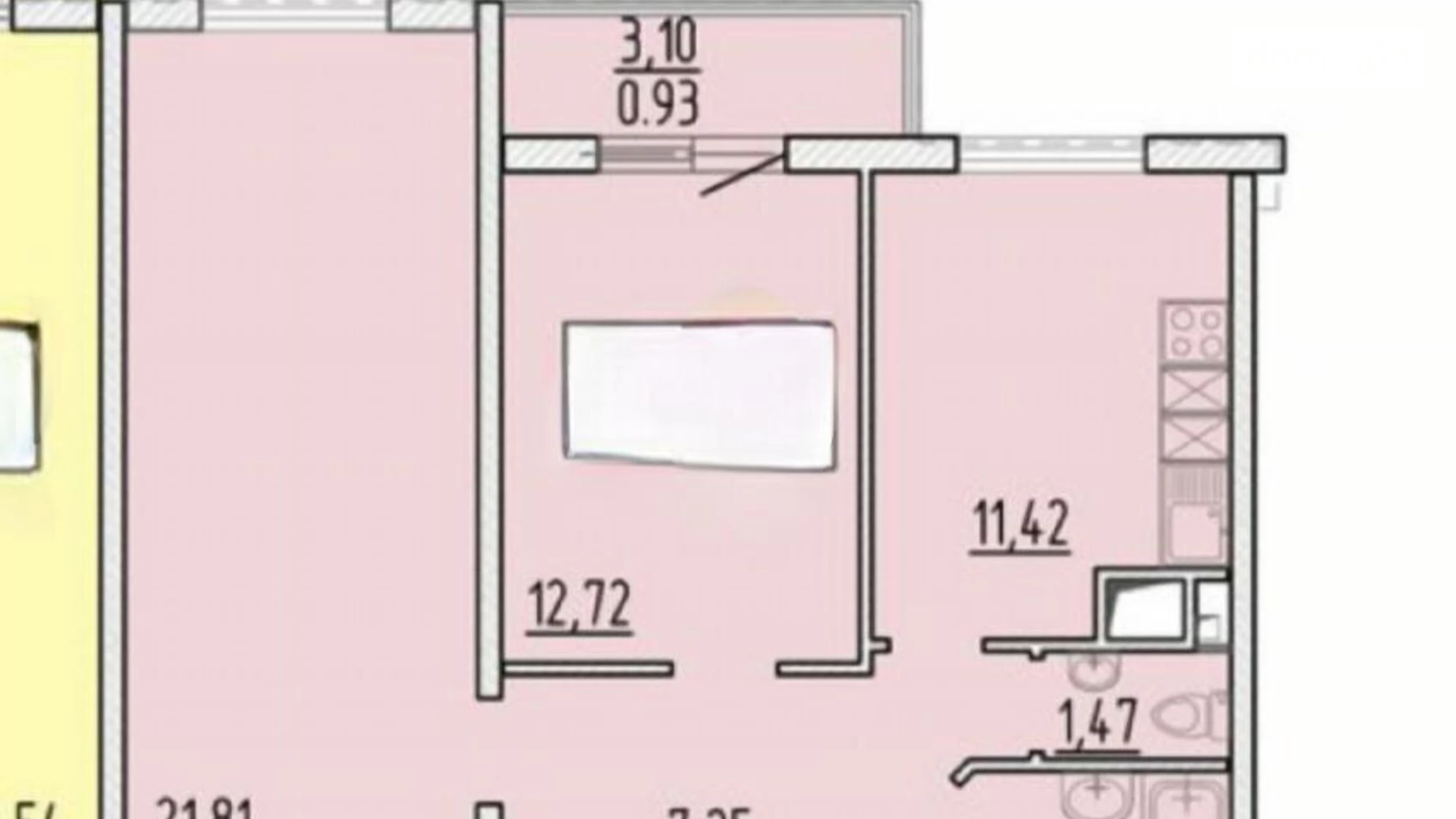 Продається 2-кімнатна квартира 62 кв. м у Одесі, вул. Перлинна, 10 - фото 2