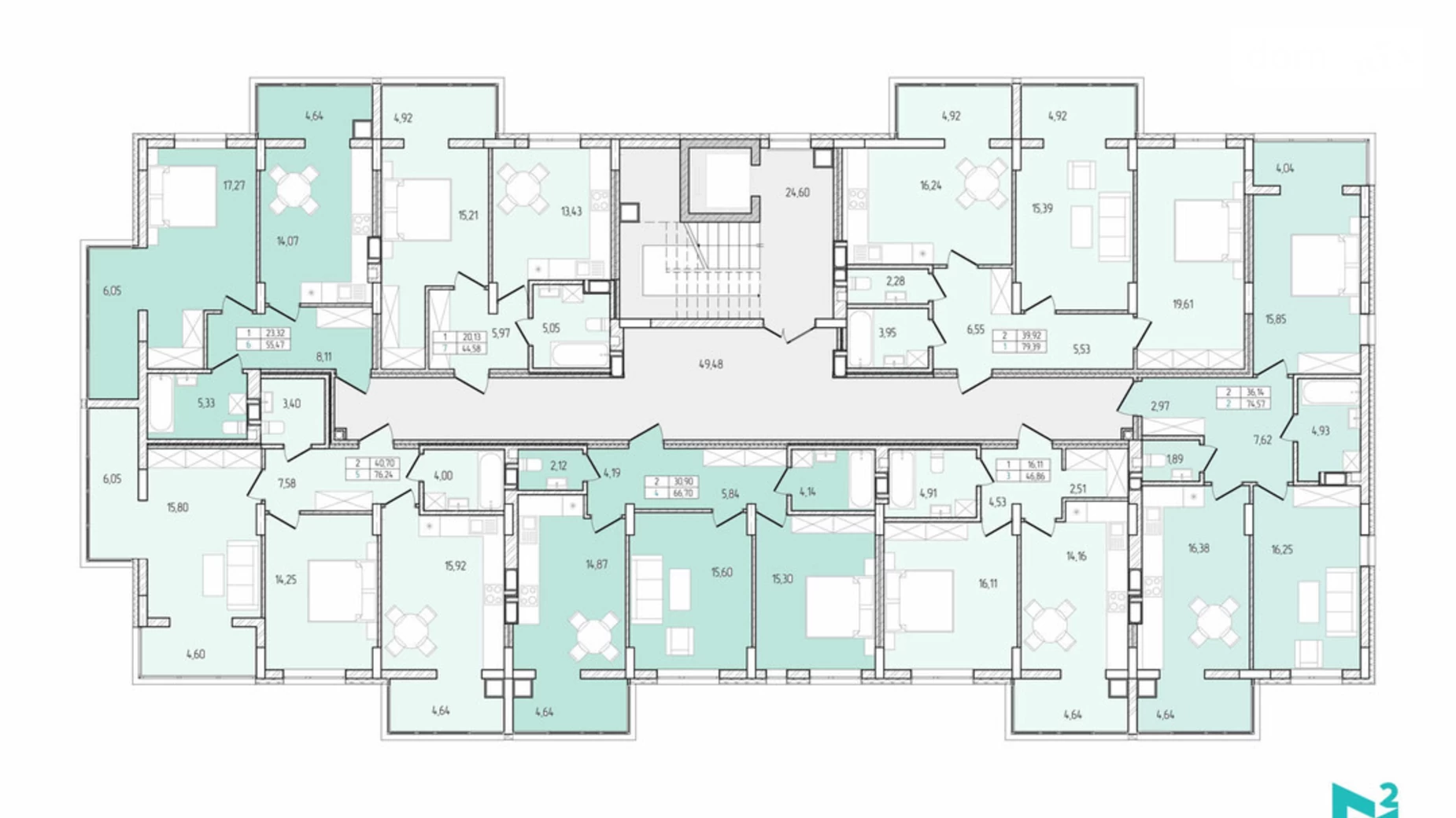 Продается 2-комнатная квартира 74.57 кв. м в Хмельницком, ул. Победы, 8А - фото 2