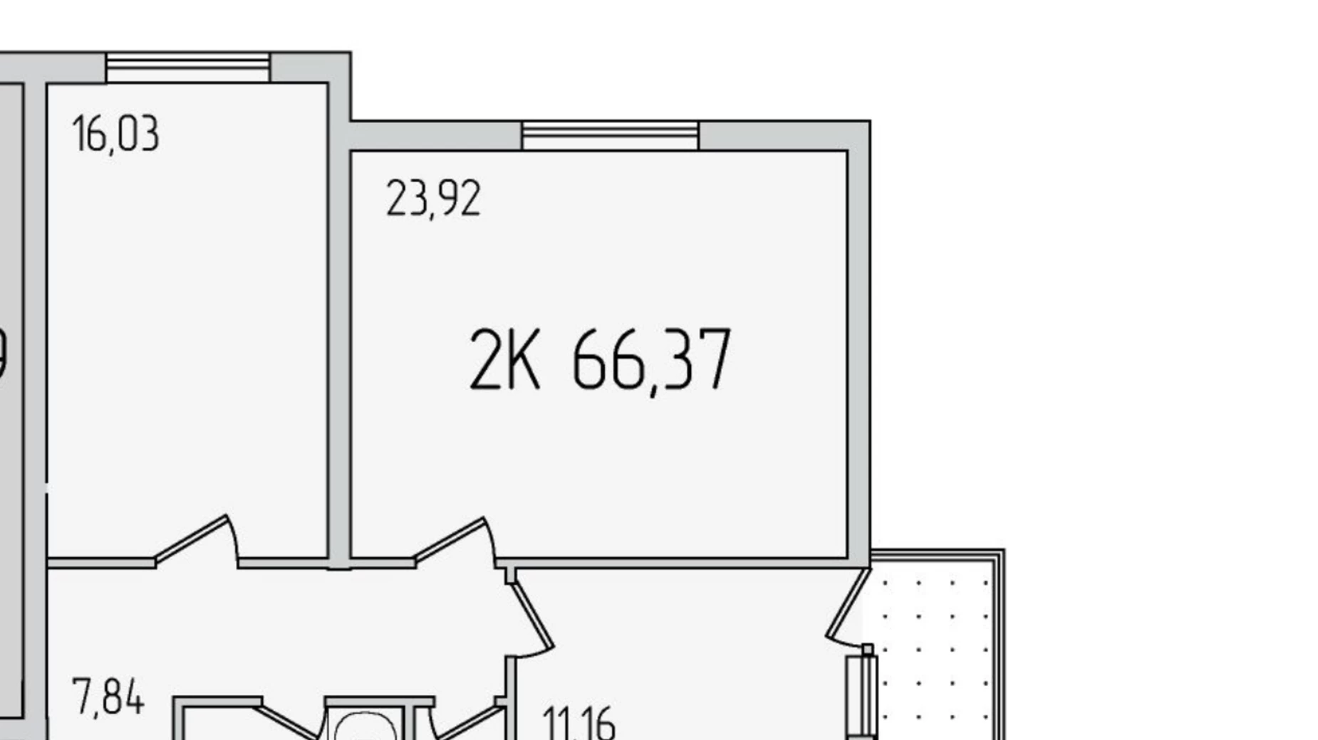 Продается 2-комнатная квартира 66 кв. м в Крыжановка, ул. Академика Сахарова, 3Е - фото 2