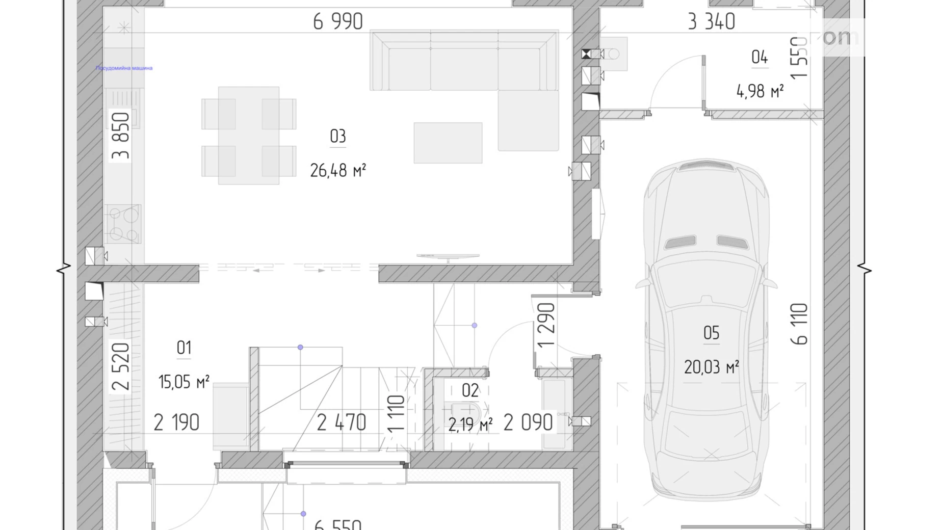 Продается 4-комнатная квартира 140 кв. м в Ровно, ул. Степана Демьянчука, 17 - фото 5