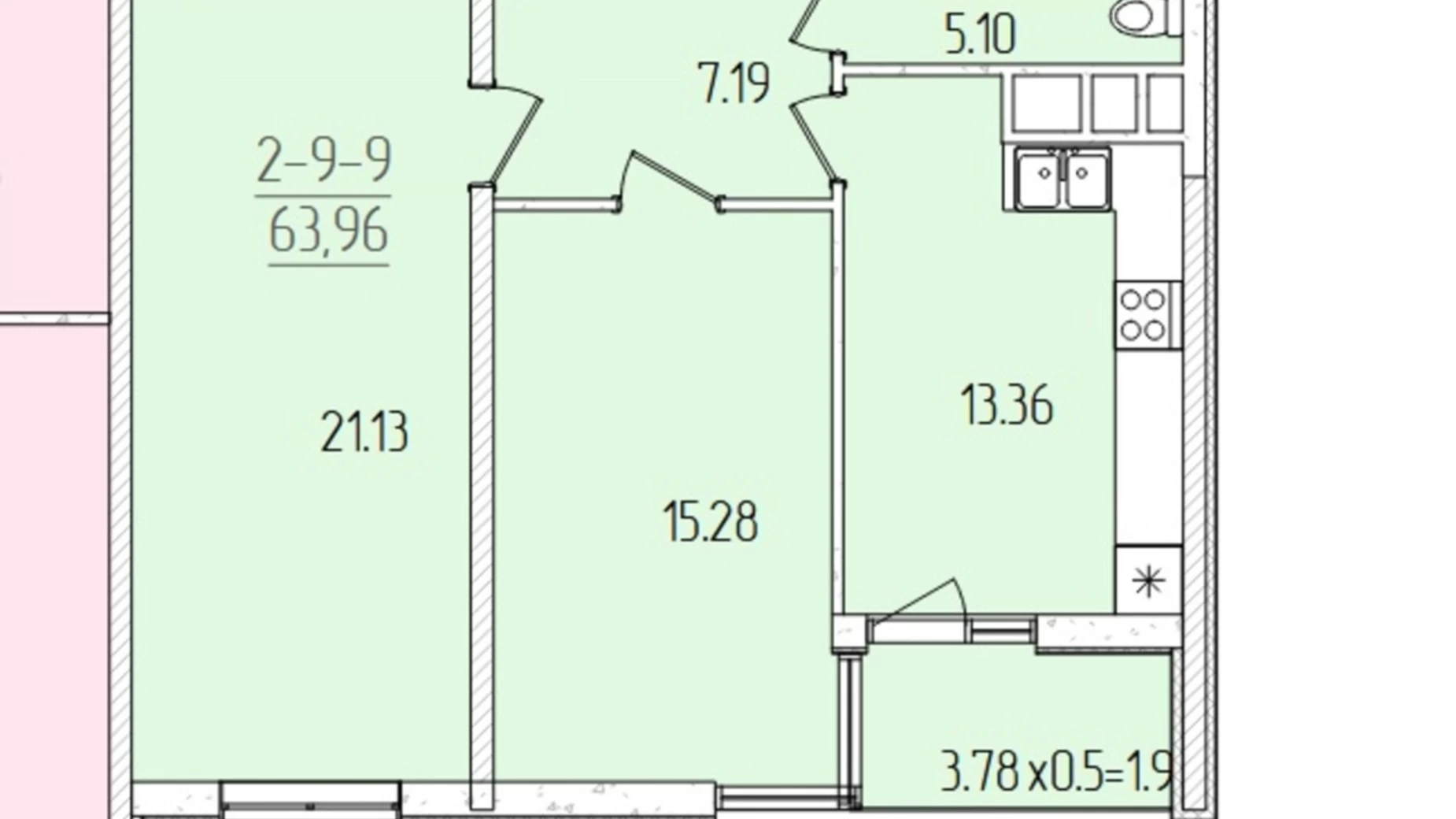 Продается 2-комнатная квартира 64 кв. м в Одессе, ул. Краснова, 3 - фото 2
