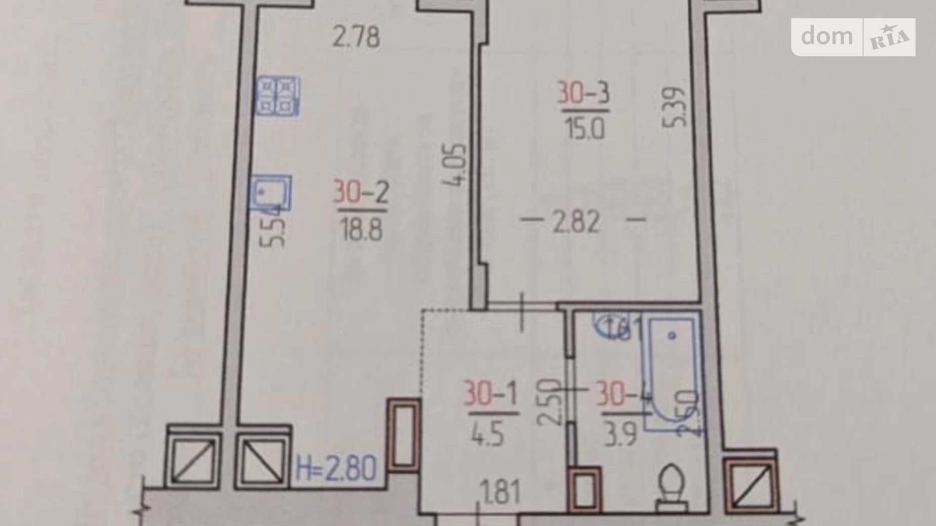 Продається 1-кімнатна квартира 42.2 кв. м у, цена: 57000 $ - фото 2