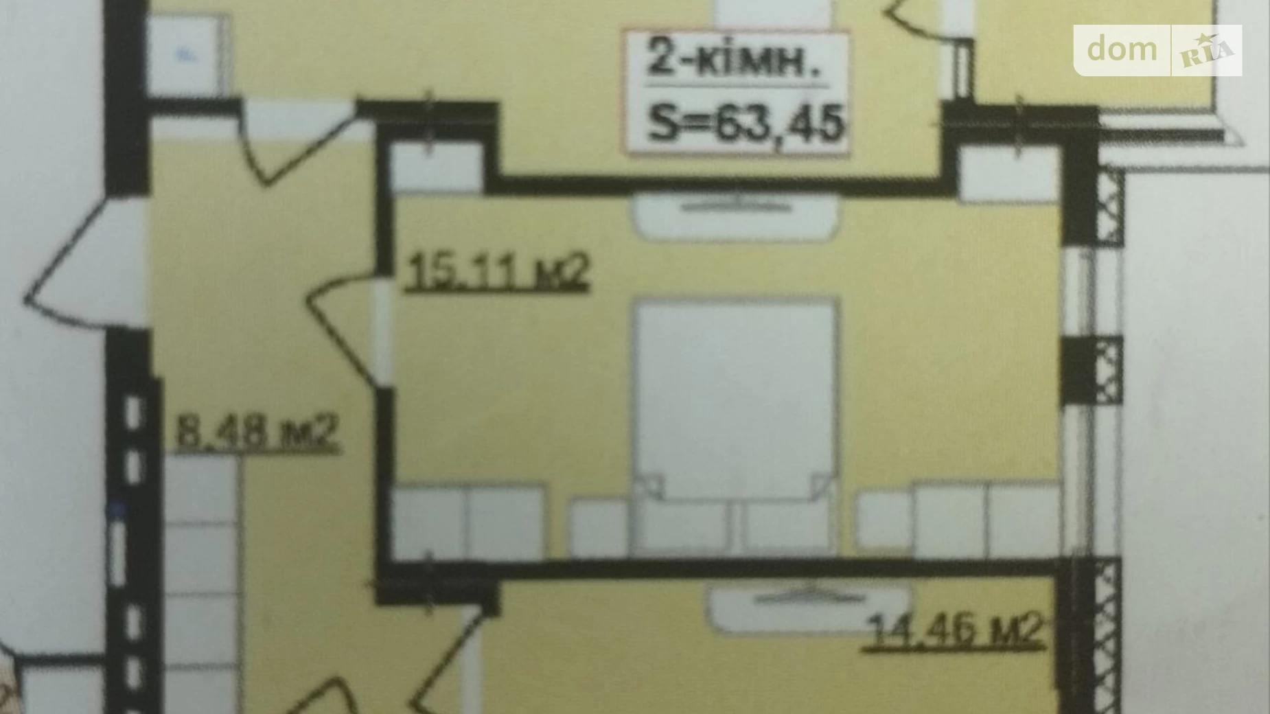 Продається 2-кімнатна квартира 6345 кв. м у Івано-Франківську, вул. Національної Гвардії - фото 2
