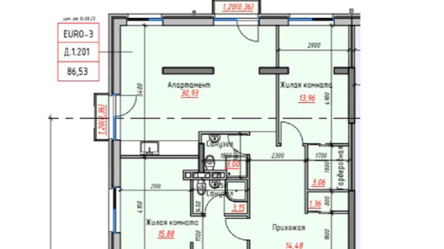 Продається 2-кімнатна квартира 89 кв. м у Одесі, вул. Дачна, 28Д - фото 3