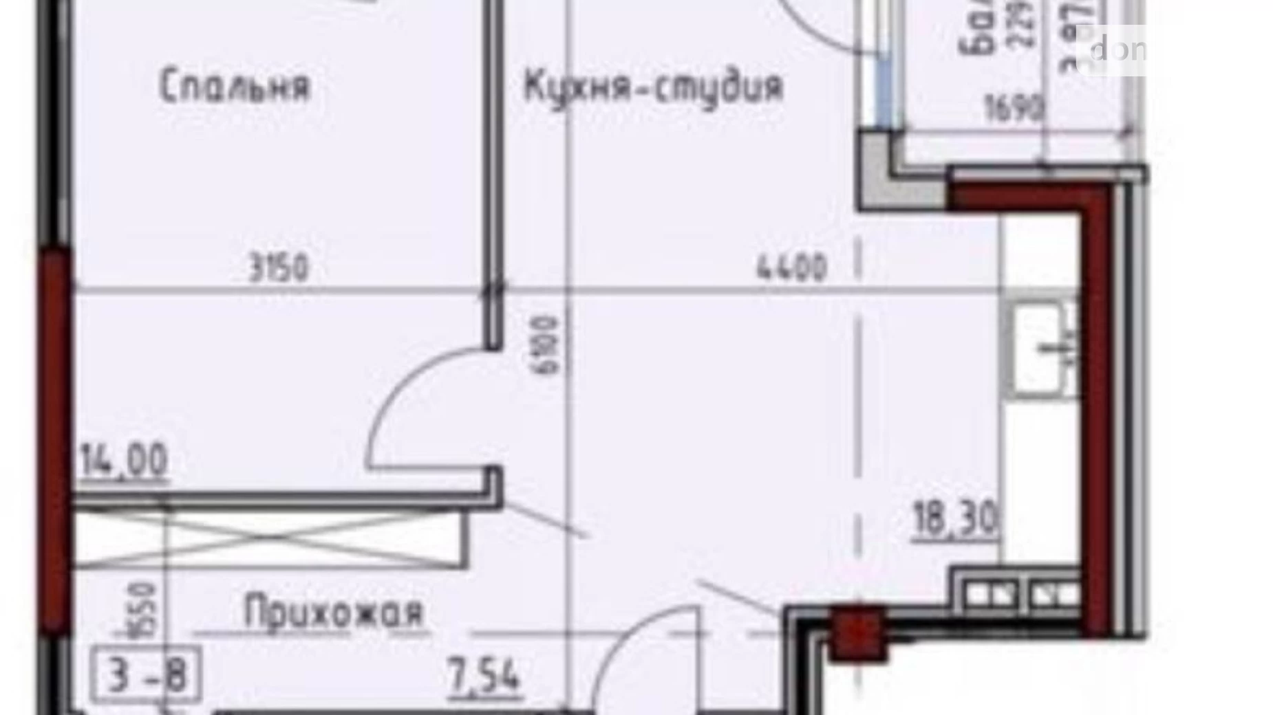 Продается 1-комнатная квартира 45 кв. м в Одессе, ул. Дачная - фото 5