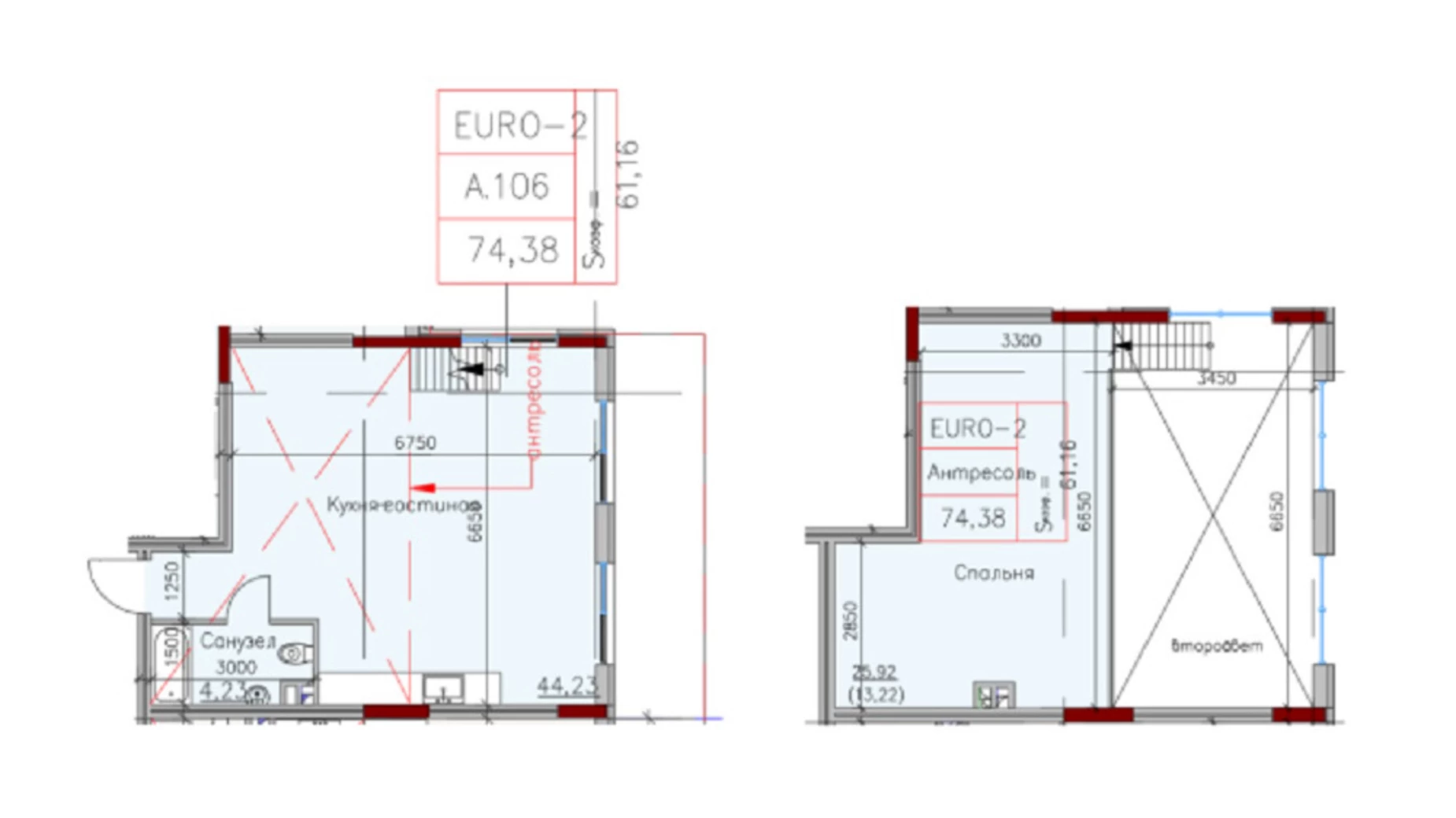 Продається 1-кімнатна квартира 62 кв. м у Одесі, вул. Дачна, 28А - фото 2