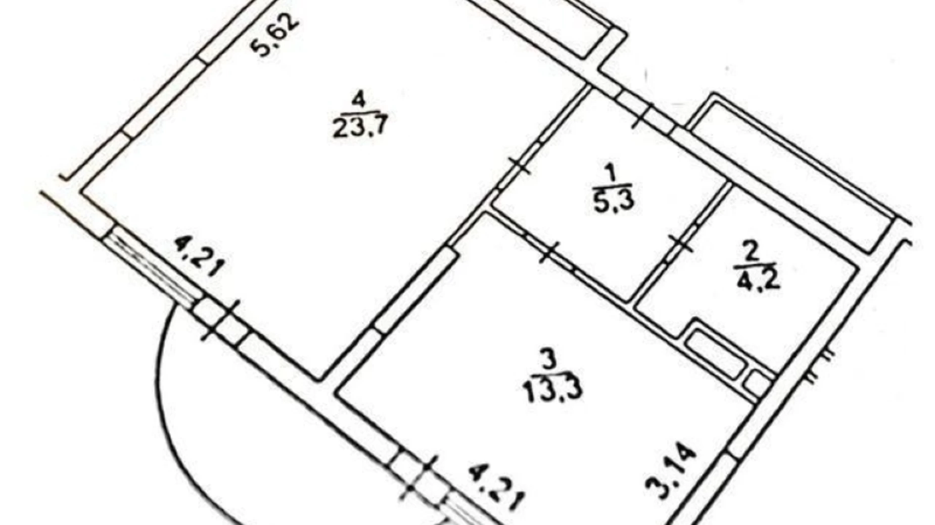Продается 1-комнатная квартира 48 кв. м в Киеве, ул. Василия Симоненко, 5А - фото 2