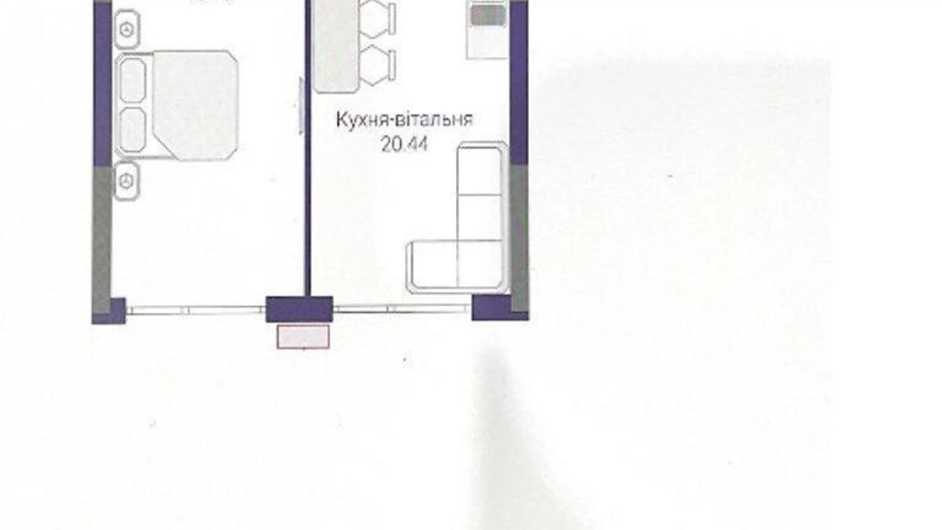 Продается 1-комнатная квартира 56 кв. м в Киеве, ул. Причальная, 10 - фото 3